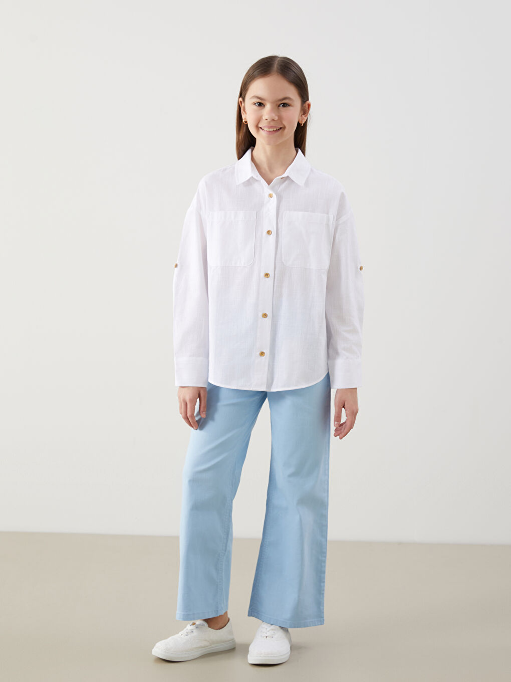 Teenage Girl WHITE Shirt -S5DP16Z4-Q6K