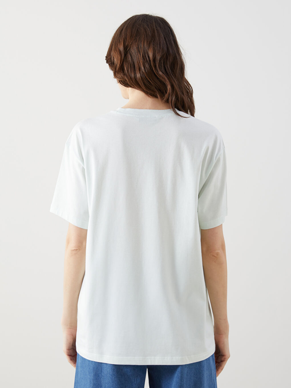 Crew Neck Printed Jersey Women's T-Shirt -S5DP37Z8-FQY