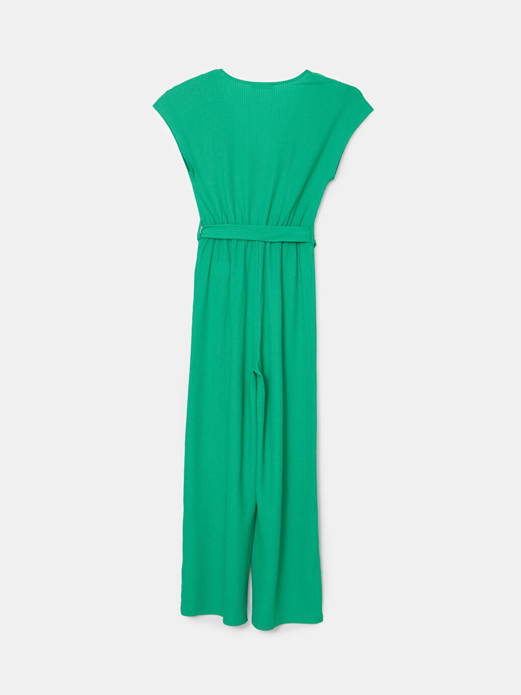 Double Breasted Textured Women's Jumpsuit -S5DP43Z8-GE6
