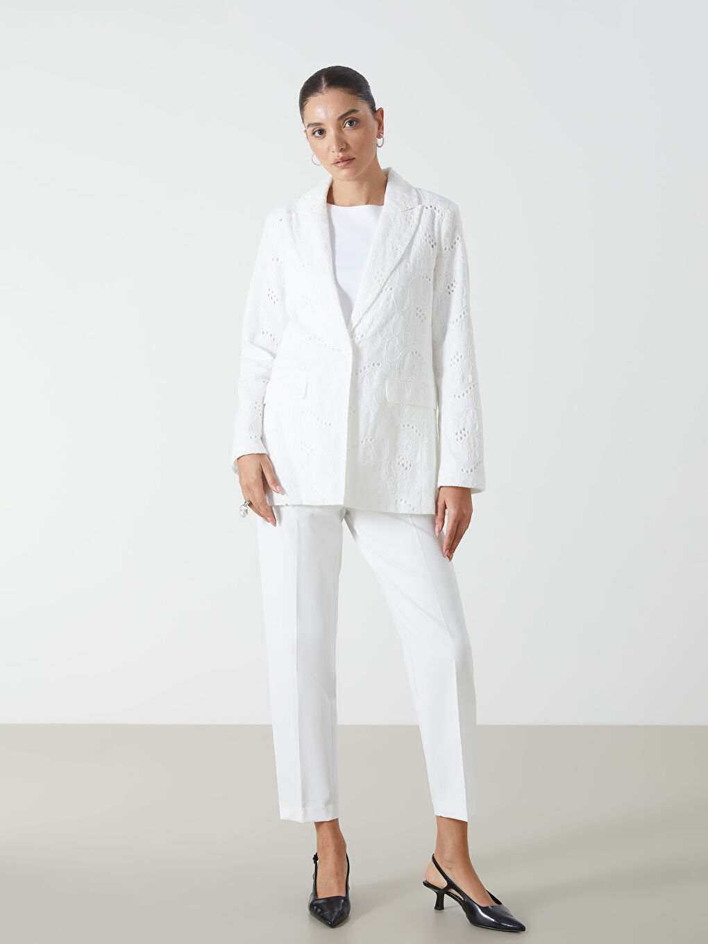 Embroidered Women's Blazer Jacket -S5DP60Z8-Q6K