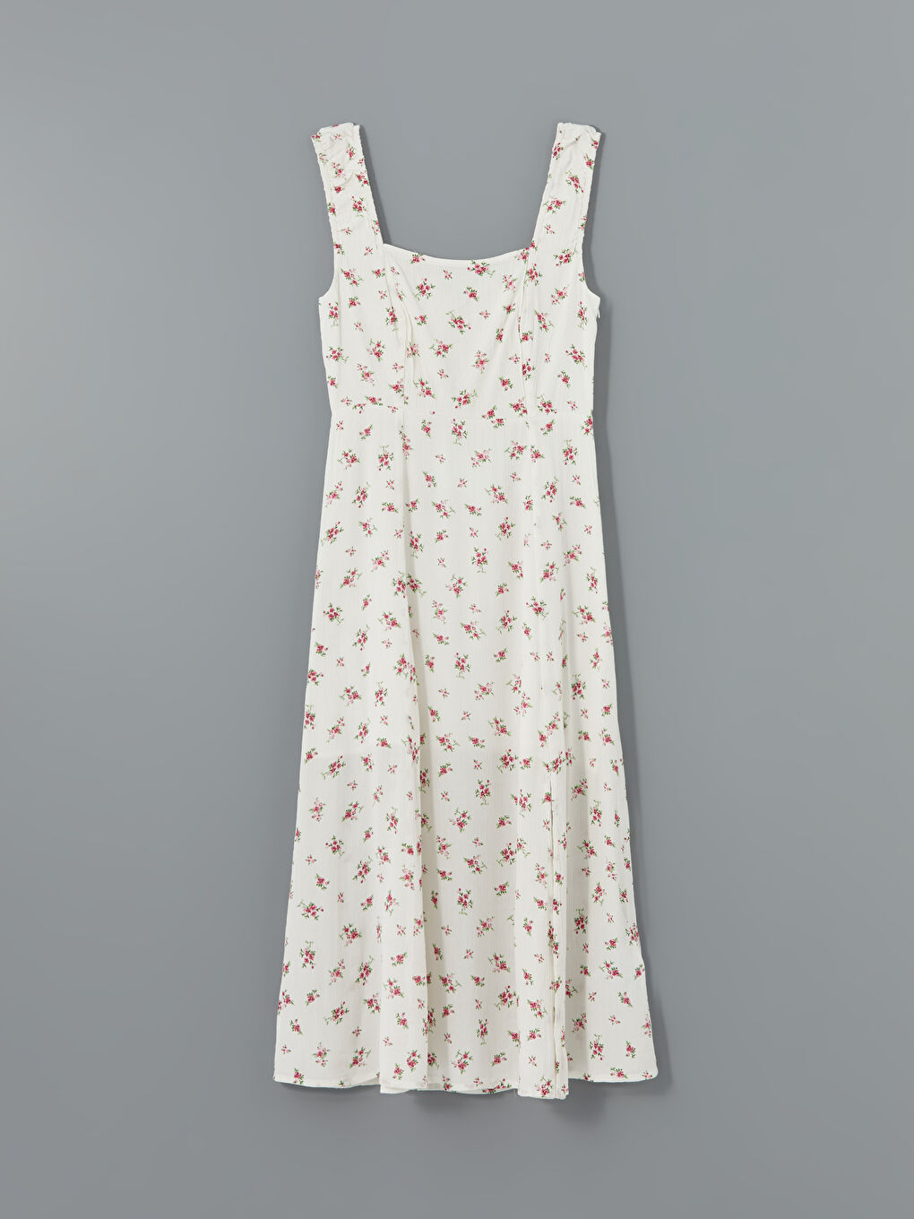 Square Collar Floral Women's Dress -S5DP90Z8-J1F