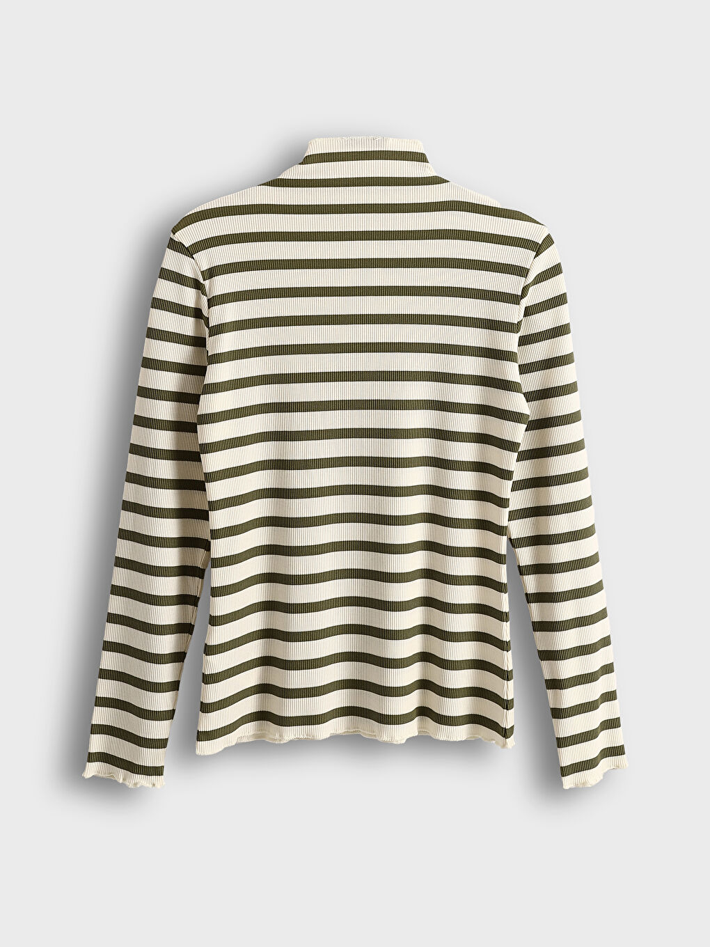 Funnel Neck Striped Long Sleeve Women's Body -S5DQ05Z8-LGE