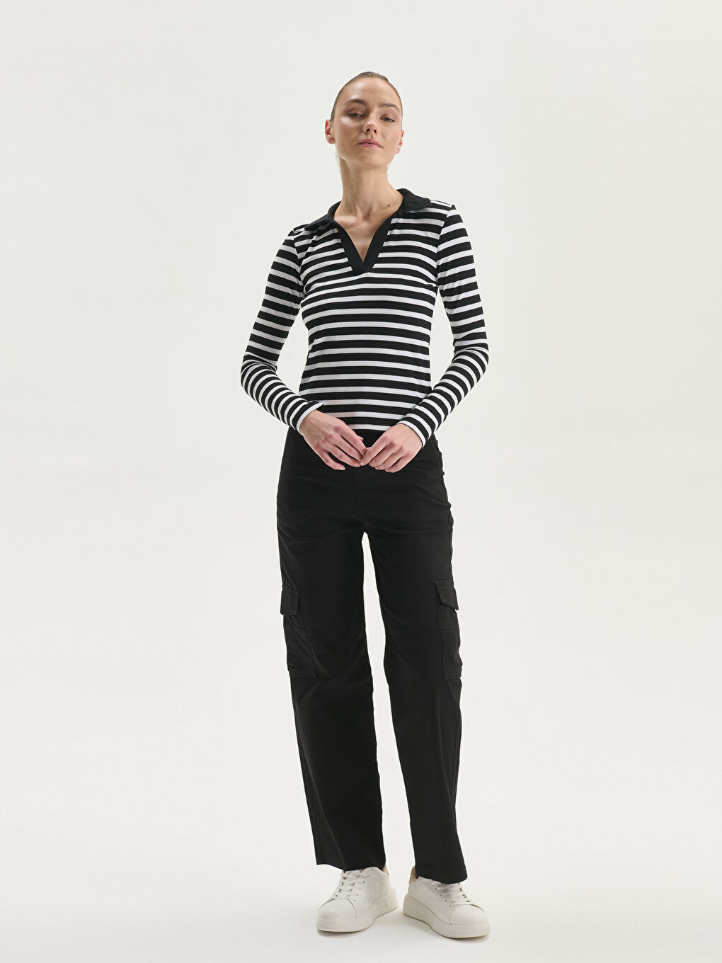 Водолазка Полосатый Женское Боди-1