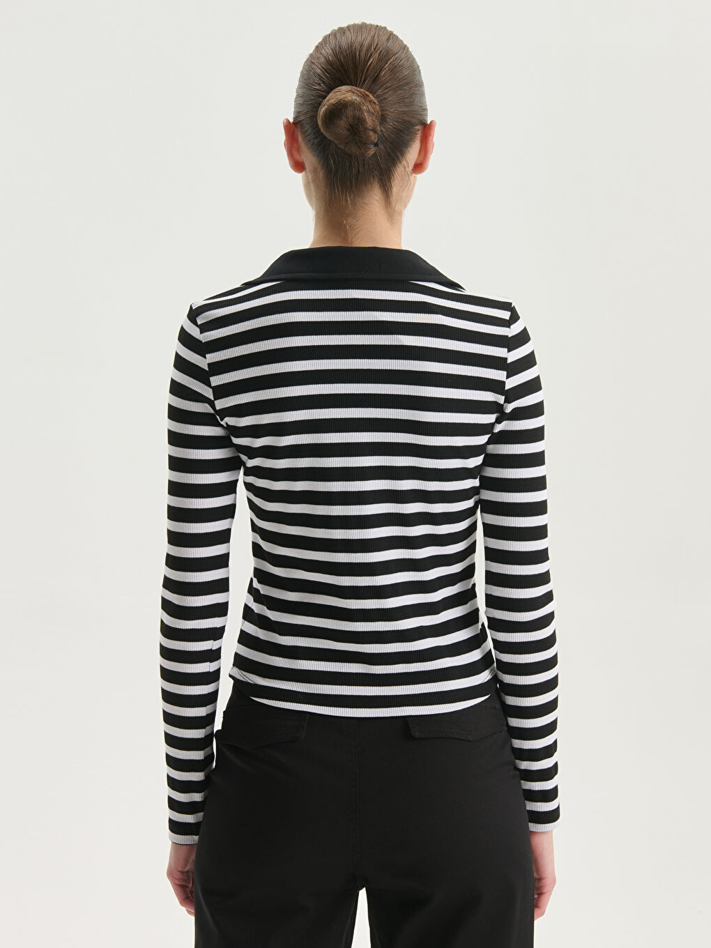 Водолазка Полосатый Женское Боди-3