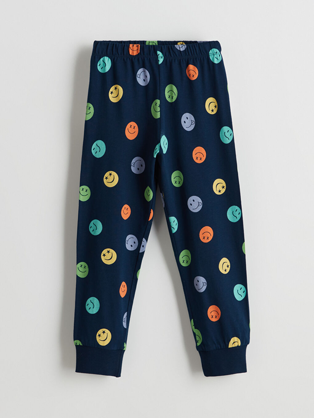 Lacivert Baskılı Penye Erkek Bebek Pijama Alt