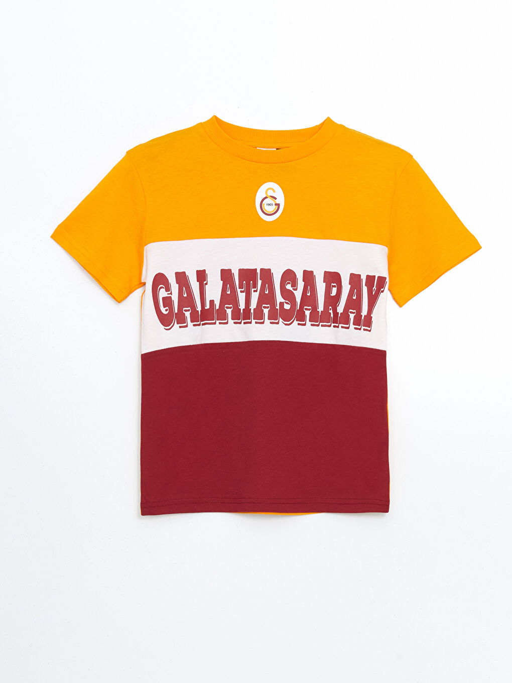 Crew Neck Galatasaray Printed Boy'S T-Shirt -S5DR22Z4-J5P