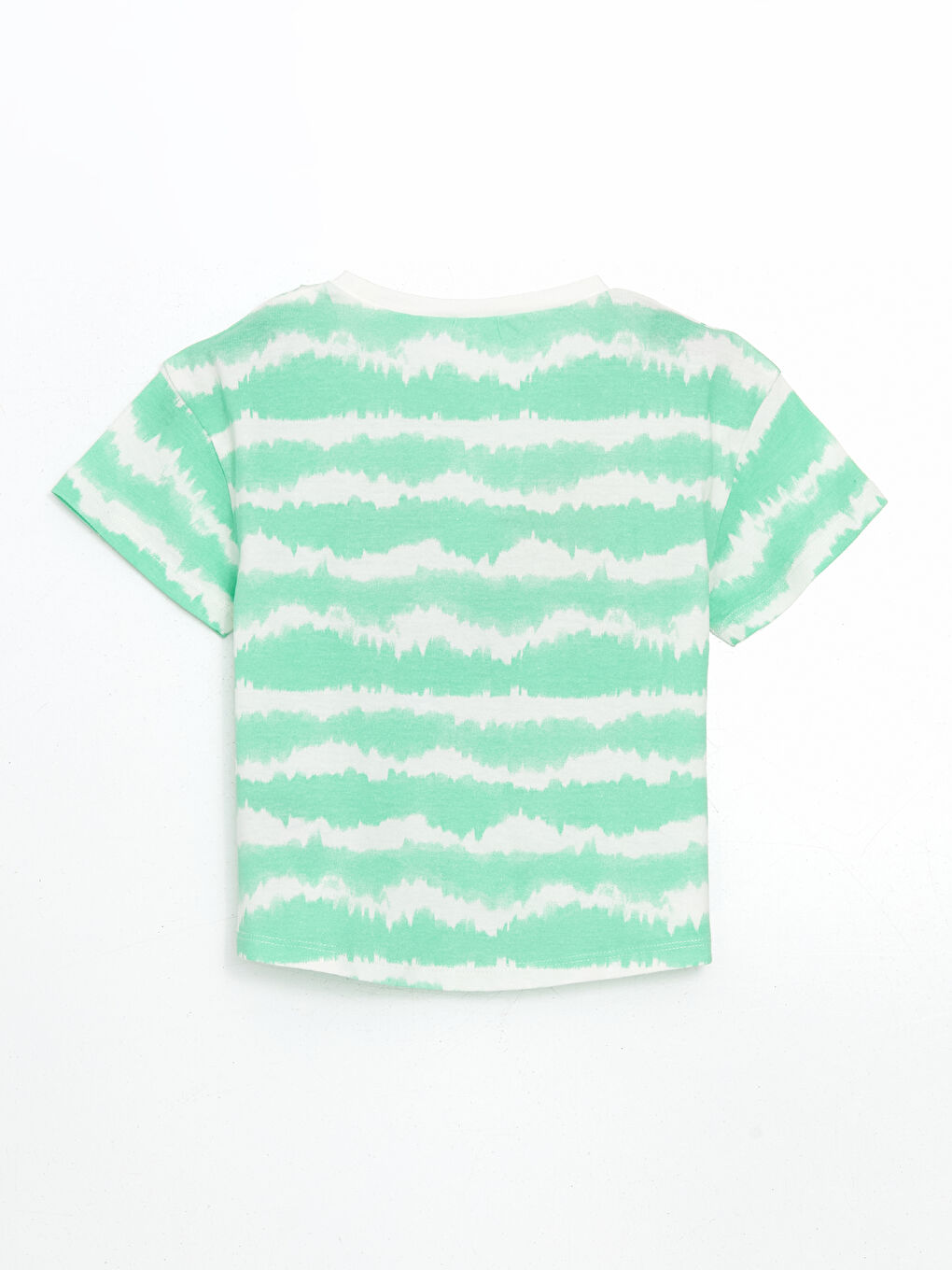 Yeşil Minnie Mouse Baskılı Kız Çocuk Tişört-1