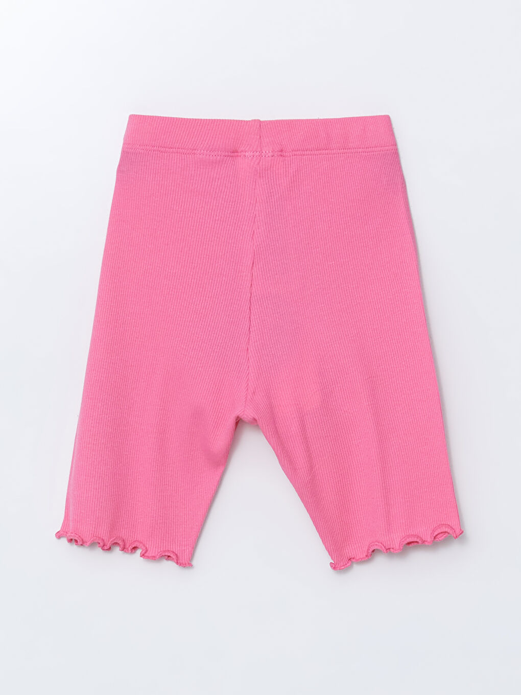 Pembe Beli Lastikli Barbie Baskılı Kız Çocuk Tayt-1