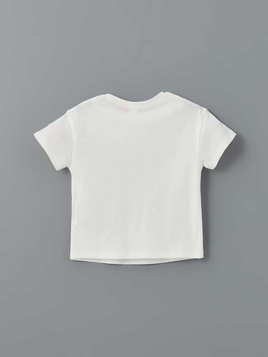 Ekru Bisiklet Yaka Paw Patrol Baskılı Kız Çocuk Tişört-1