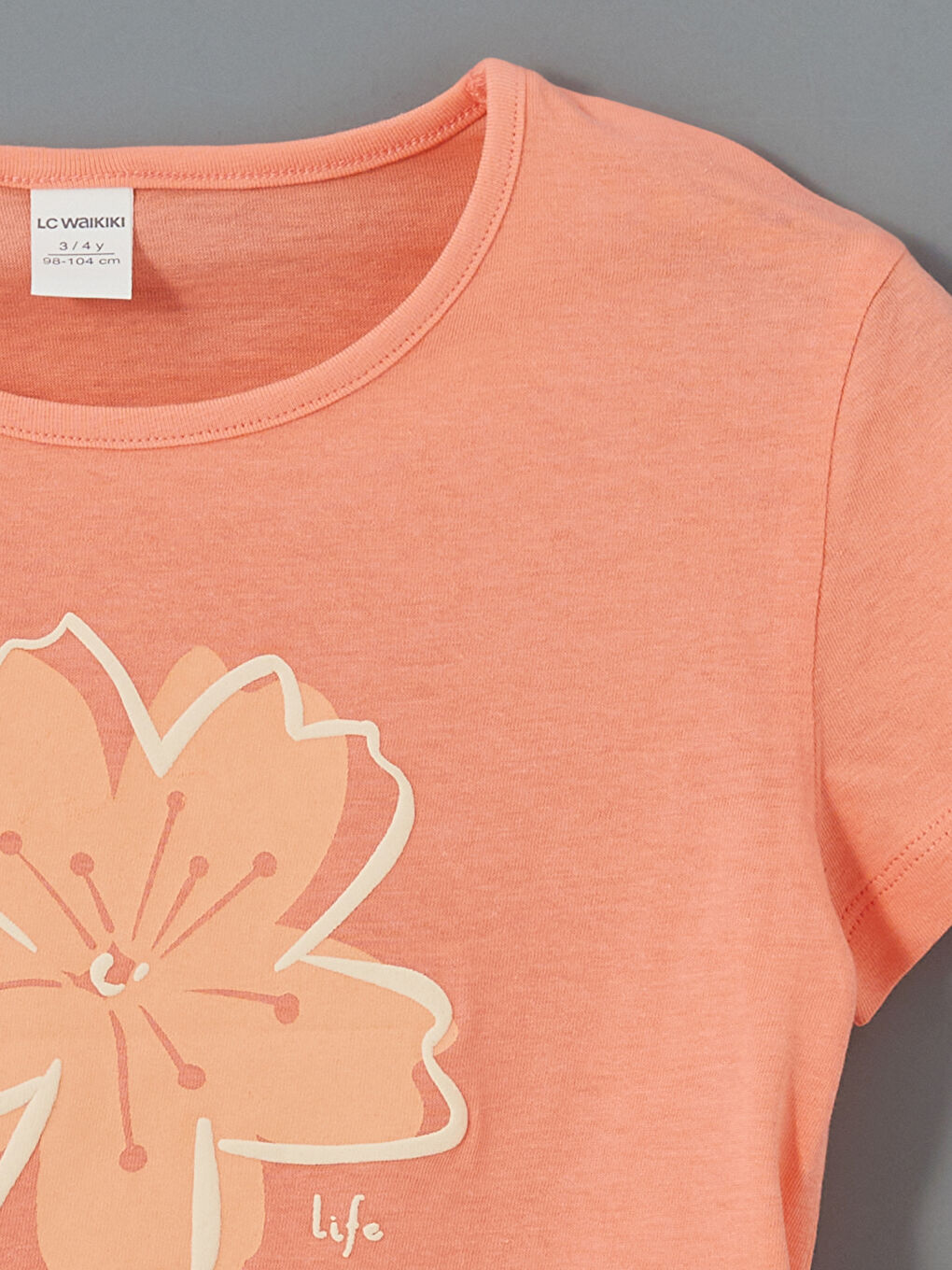 Crew Neck Floral Girls T-Shirt 2-Pack -S5DR89Z1-R9J