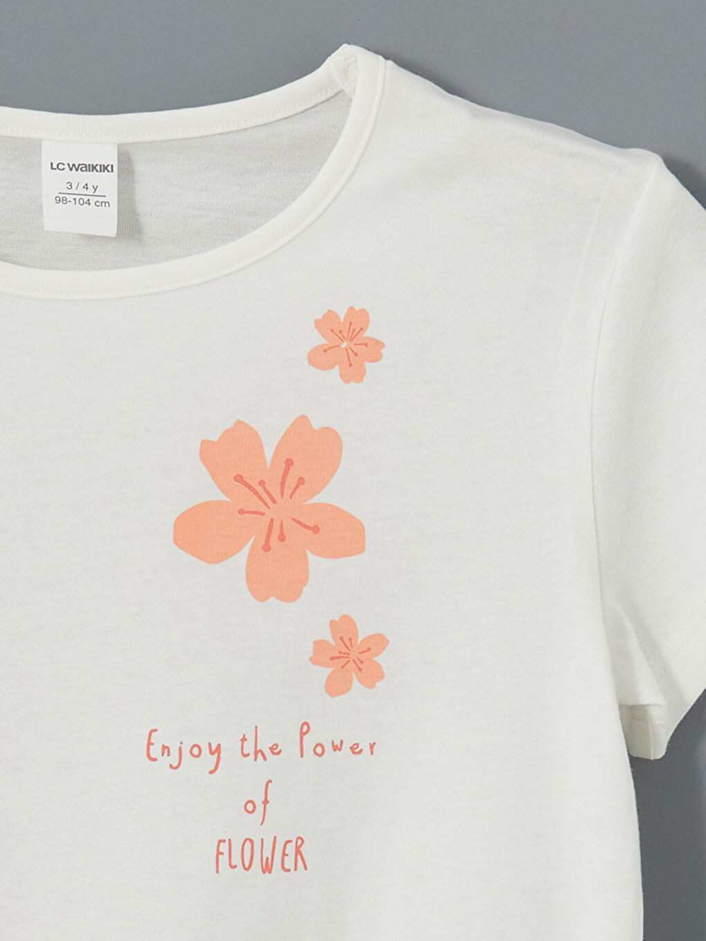 Crew Neck Floral Girls T-Shirt 2-Pack -S5DR89Z1-R9J