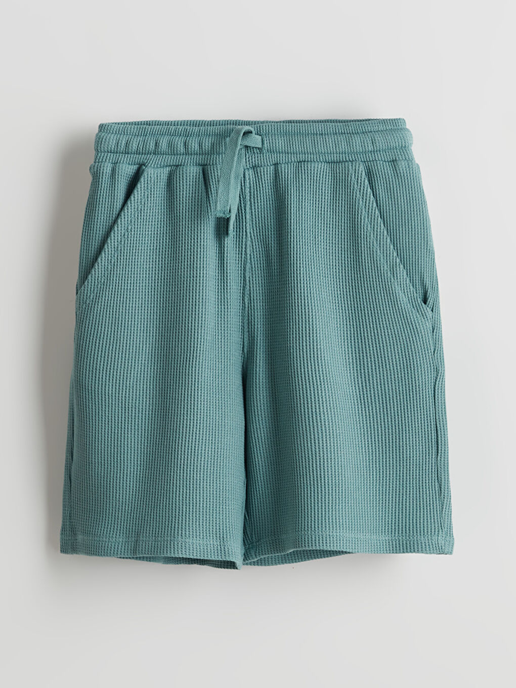 Crew Neck Textured Boys' T-Shirt and Shorts -S5DR96Z4-GP4