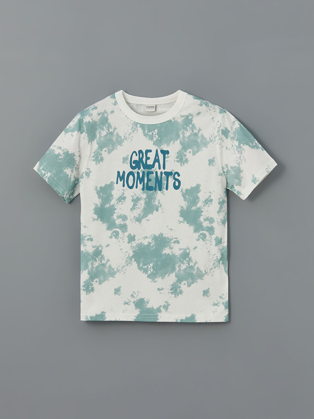 Ekru Bisiklet Yaka Erkek Çocuk Tişört