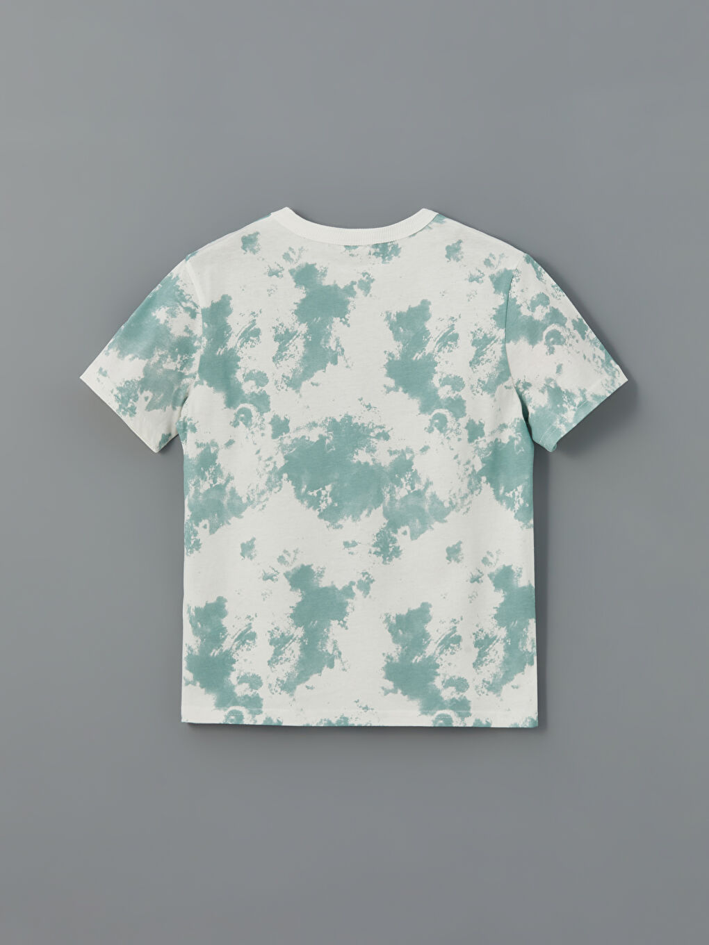 Ekru Bisiklet Yaka Erkek Çocuk Tişört-1