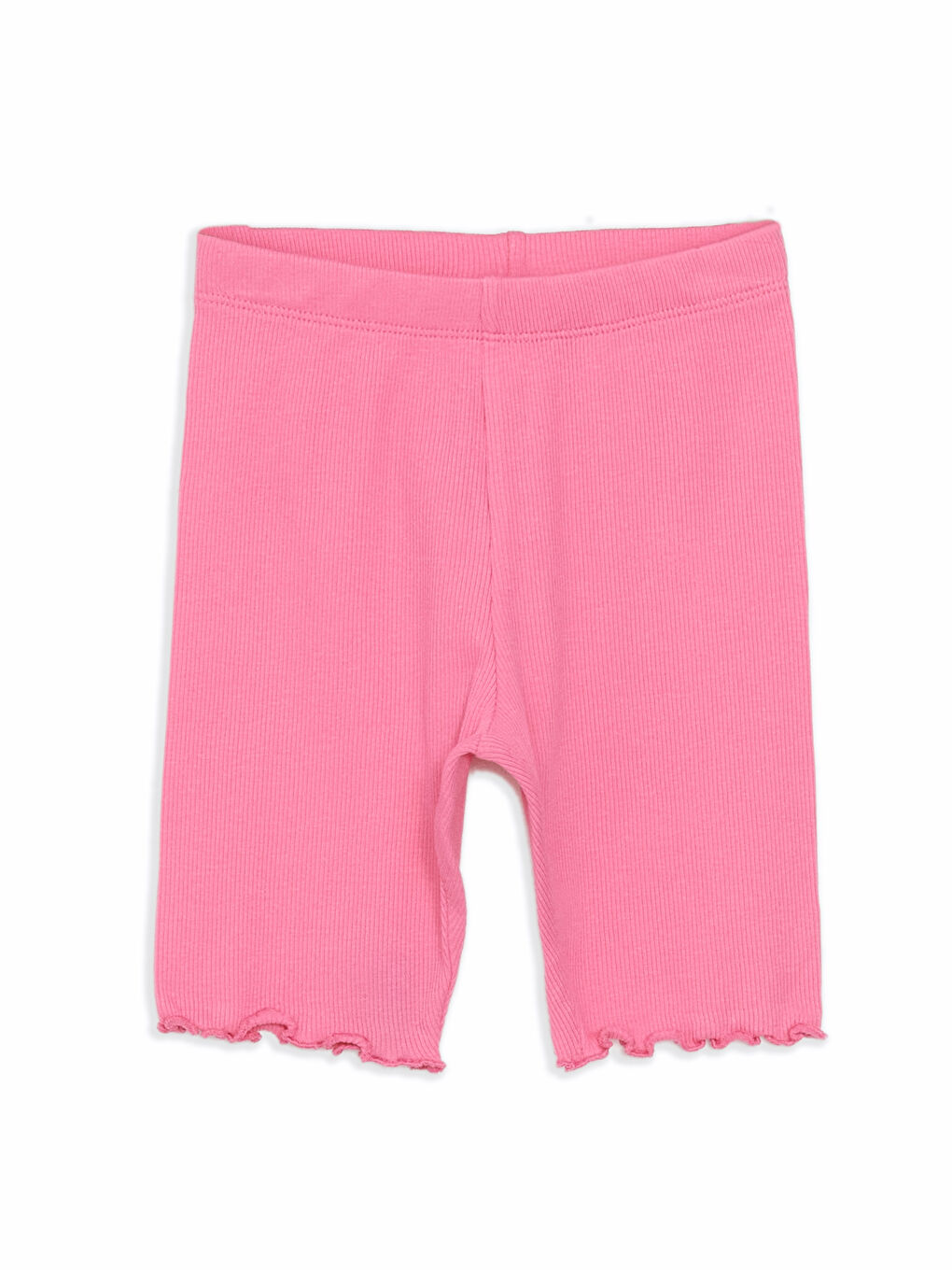 Pembe Beli Lastikli Fitilli Kız Çocuk Tayt