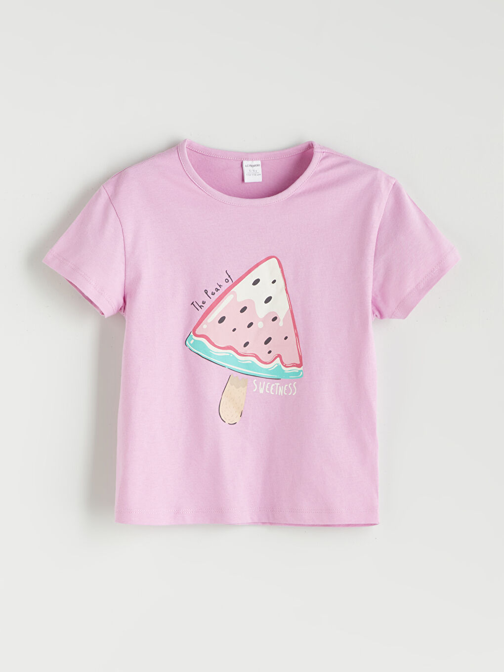 Lila Karpuz Baskılı Kız Bebek Tişört