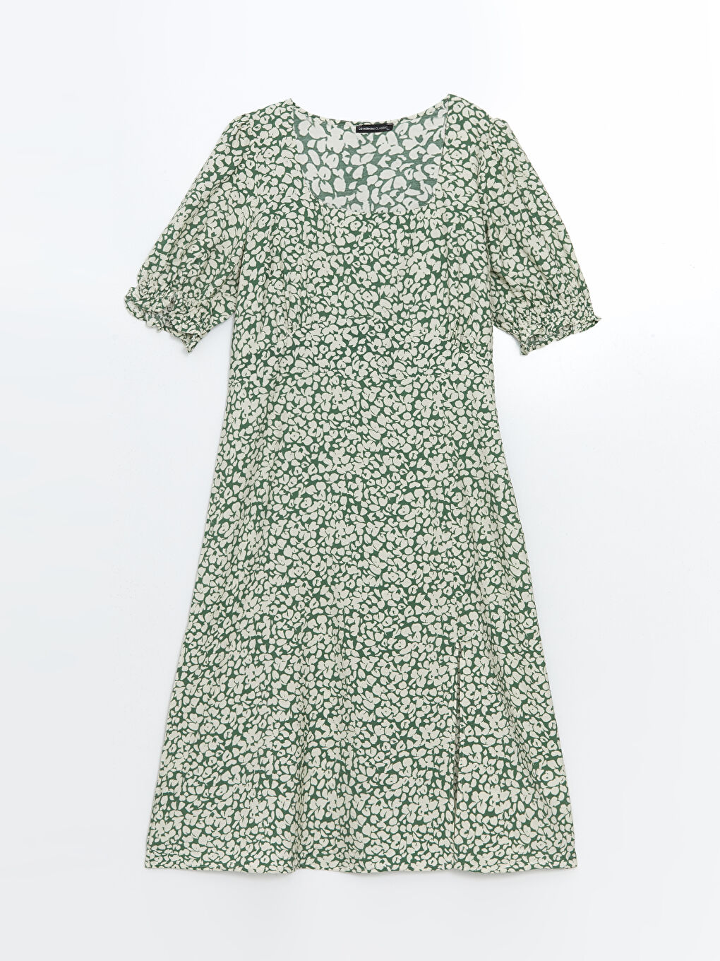 Square Collar Floral Women's Dress -S5DS57Z8-LRR