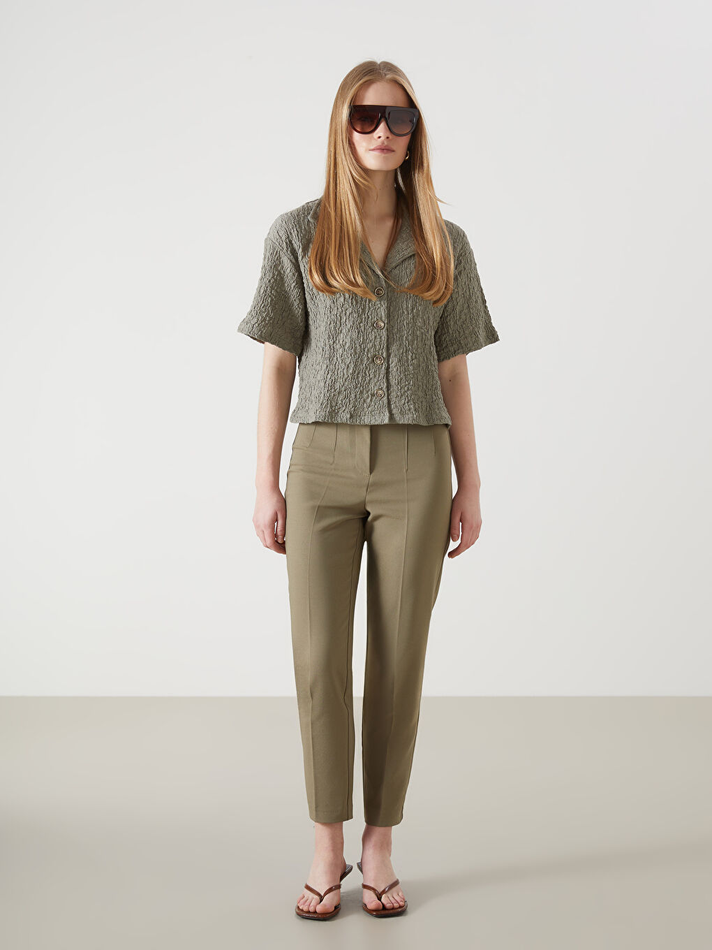 LCWAIKIKI Classic Slim Fit Women's Trousers -S5DS63Z8-GXF
