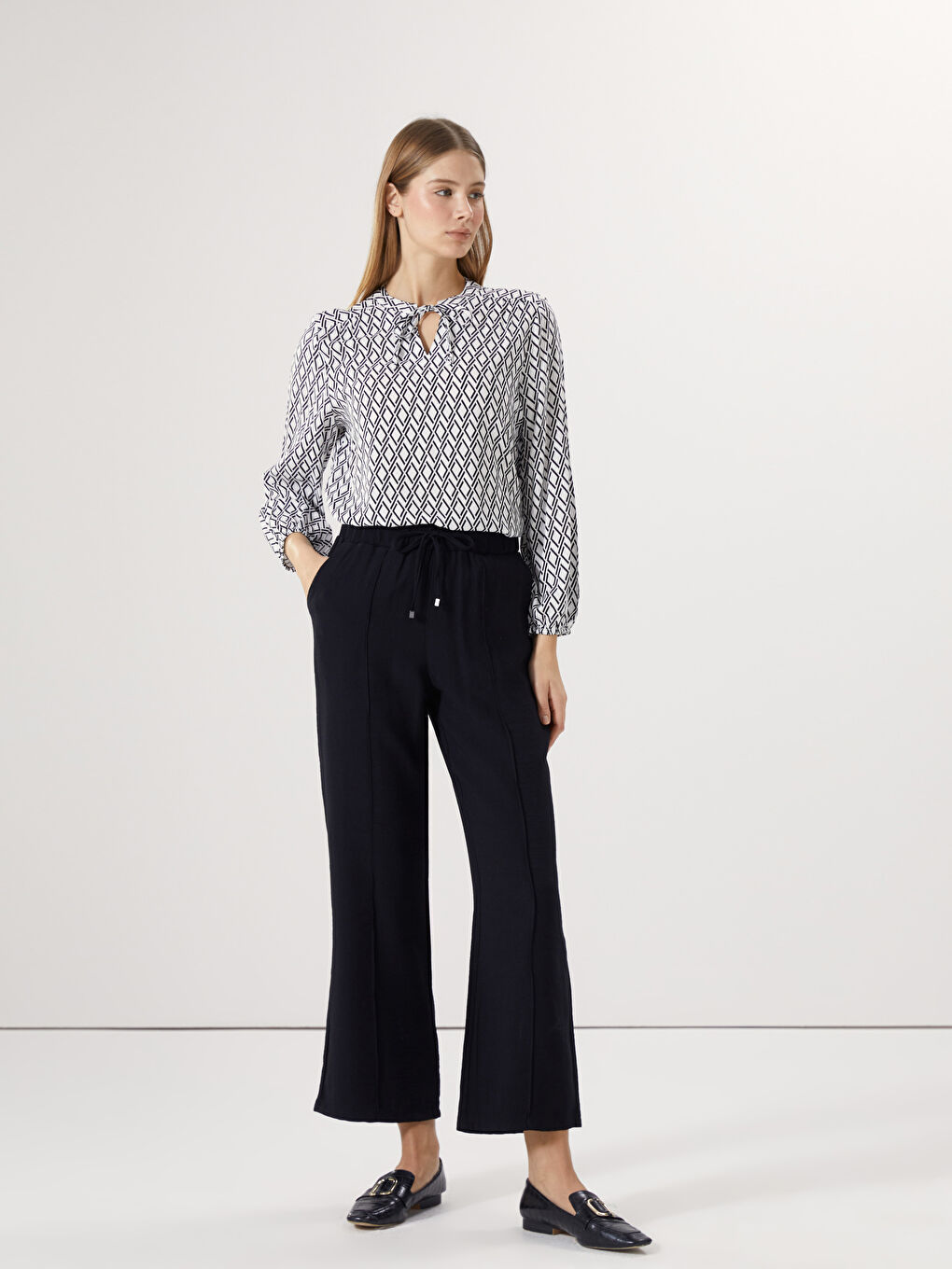 Elastic Waist Women'S Pants -S5DS65Z8-CVL