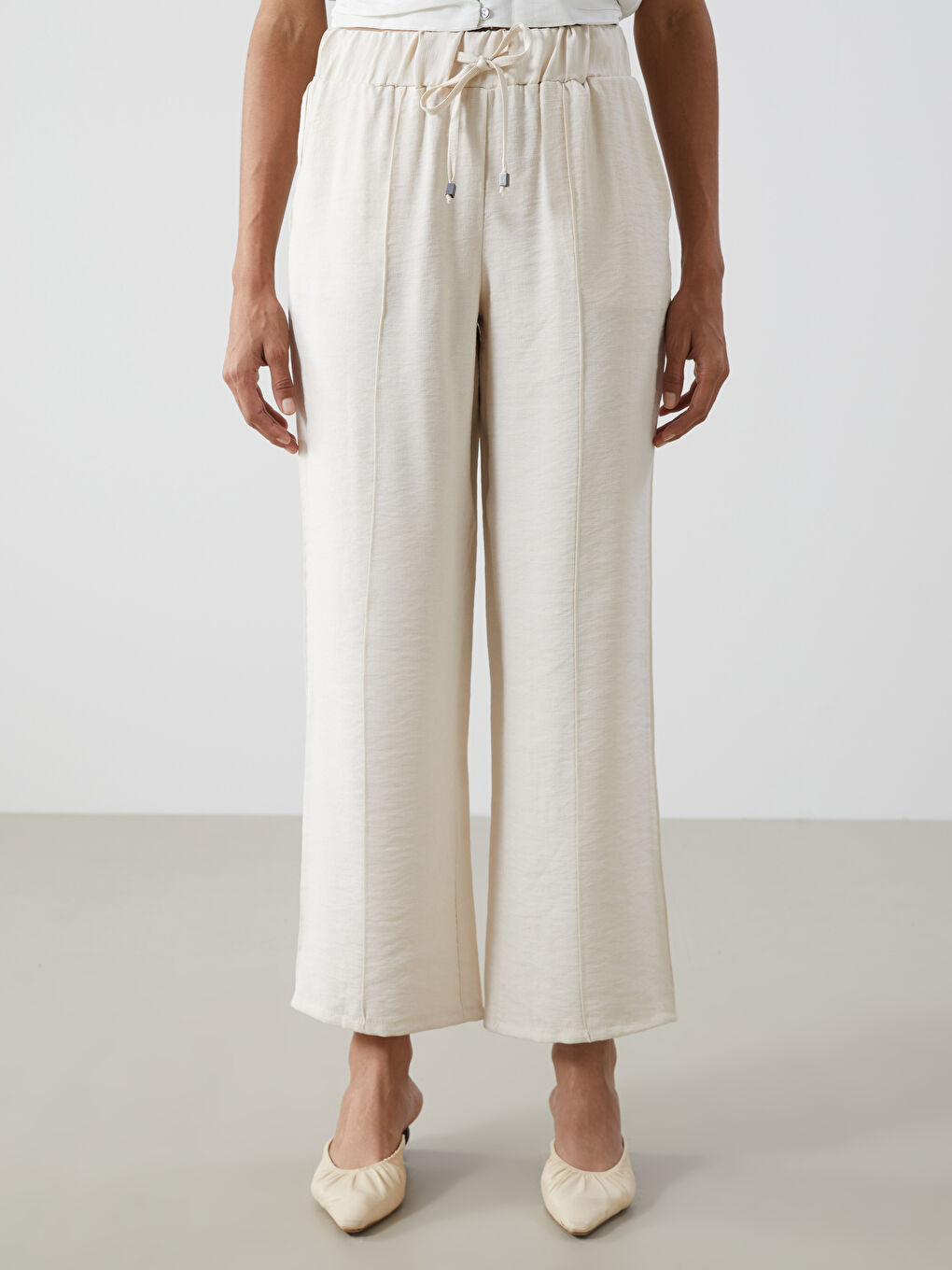 Elastic Waist Women'S Pants -S5DS65Z8-GD0