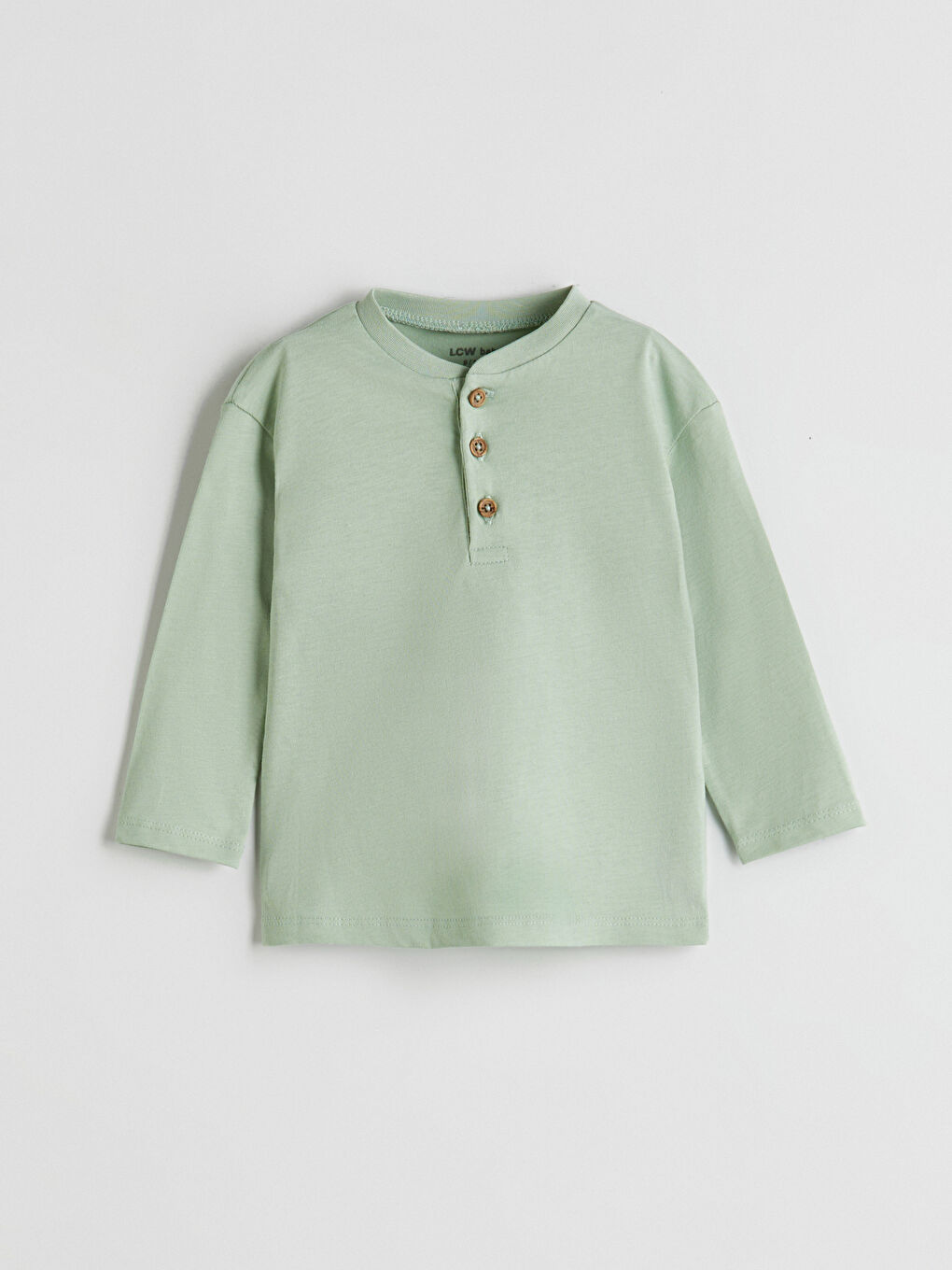Yeşil Önden Düğmeli Erkek Bebek Tişört