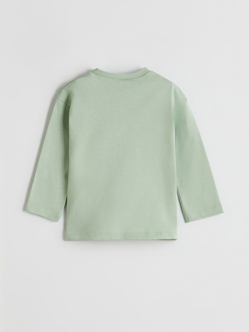 Yeşil Önden Düğmeli Erkek Bebek Tişört-2