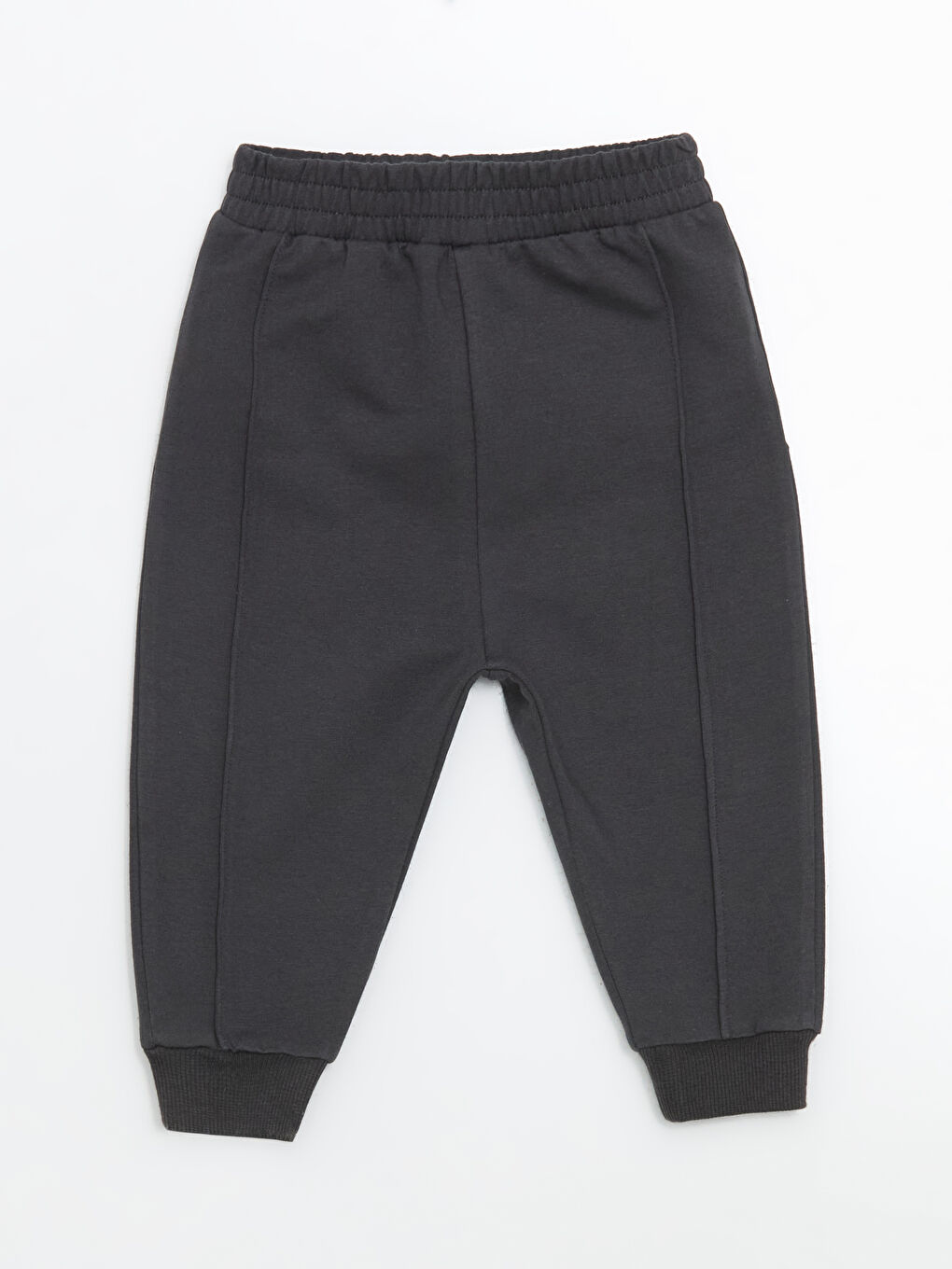 Gri Beli Lastikli Erkek Bebek Jogger Eşofman Altı