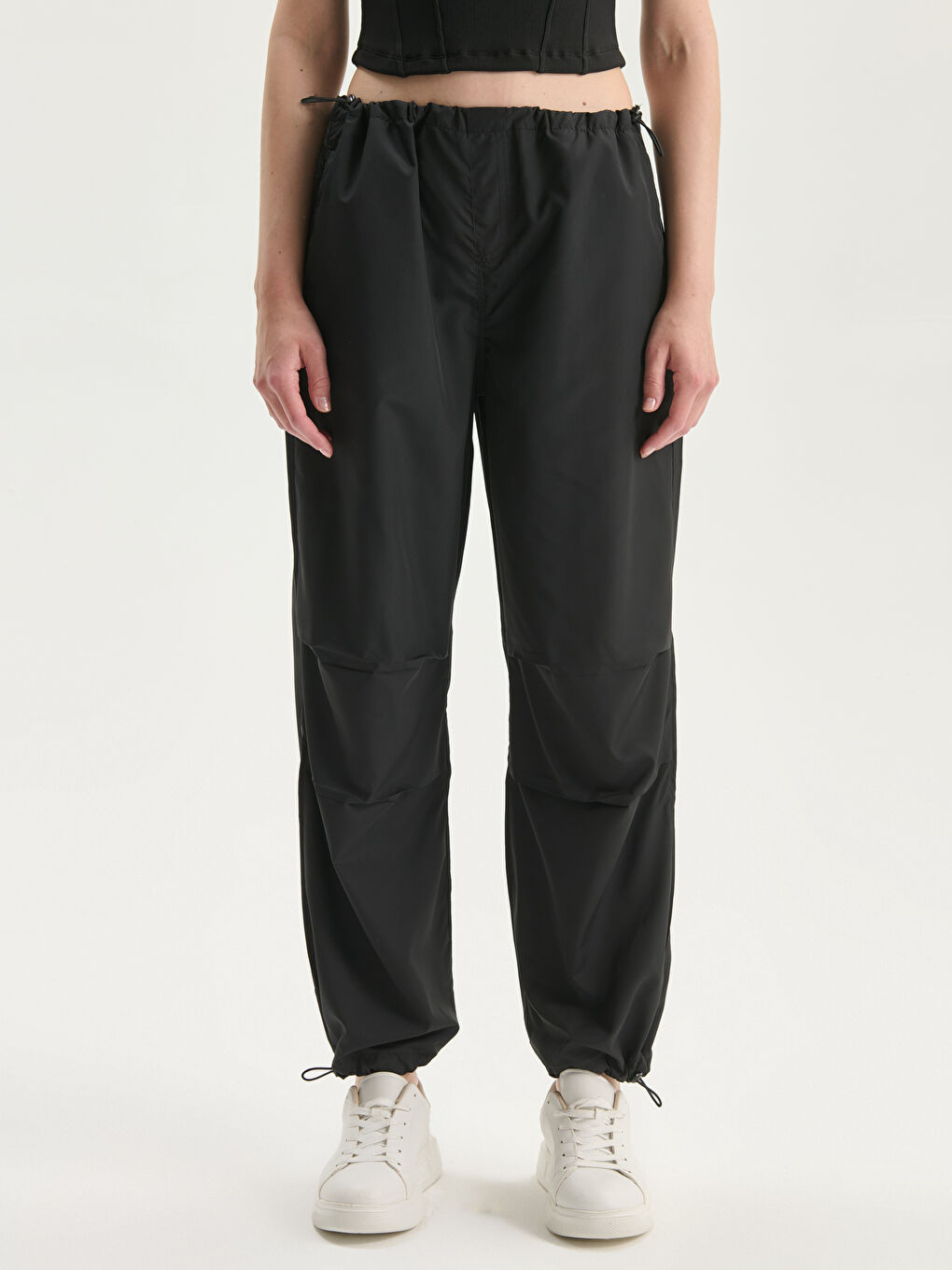 Elastic Waist Women's Jogger Trousers -S5DT30Z8-HPN