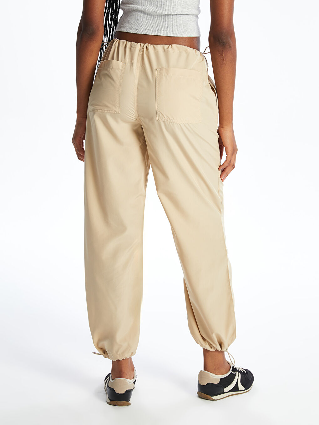 Elastic Waist Women's Jogger Trousers-3