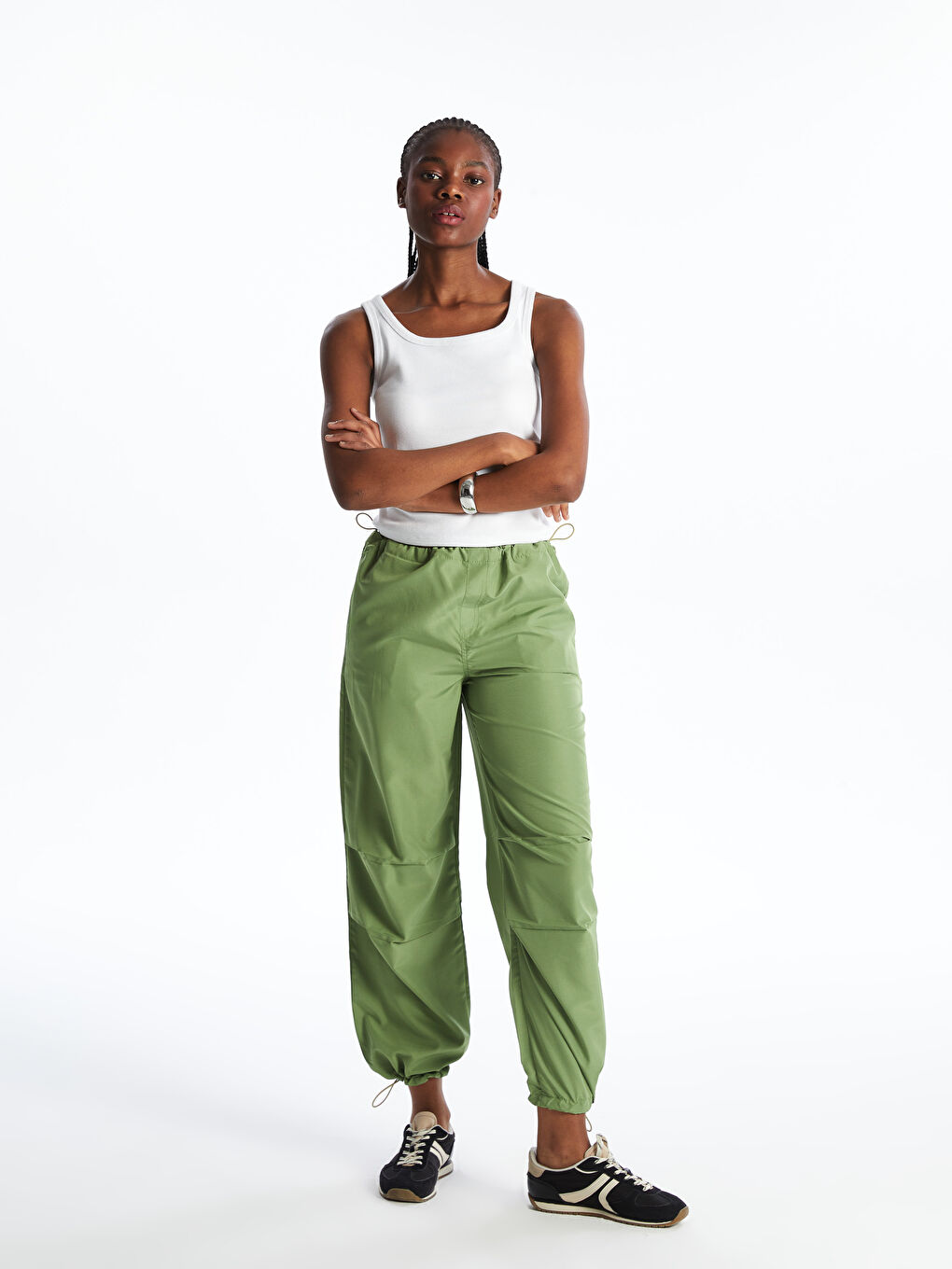 Elastic Waist Women's Jogger Trousers