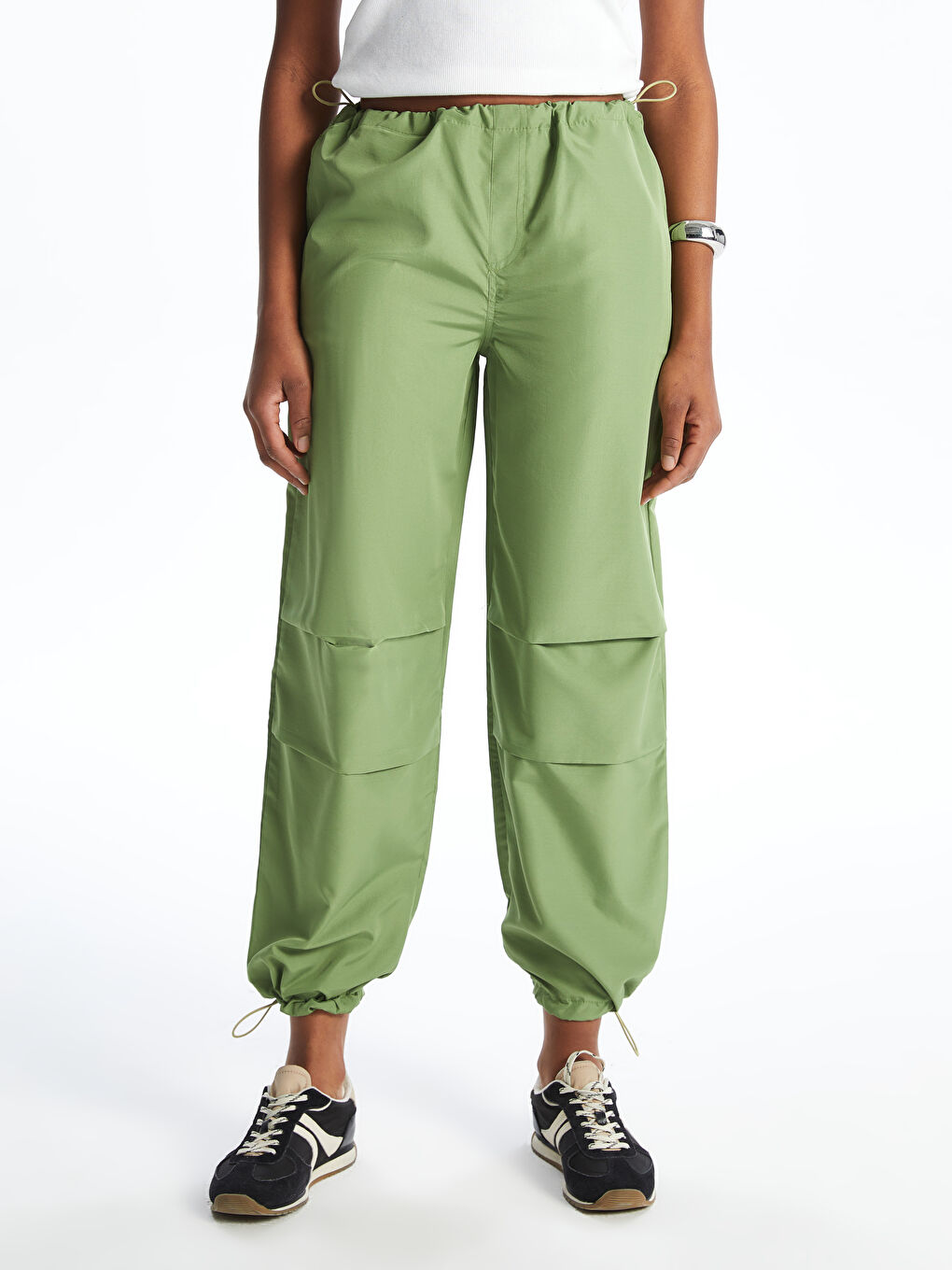 Elastic Waist Women's Jogger Trousers-1