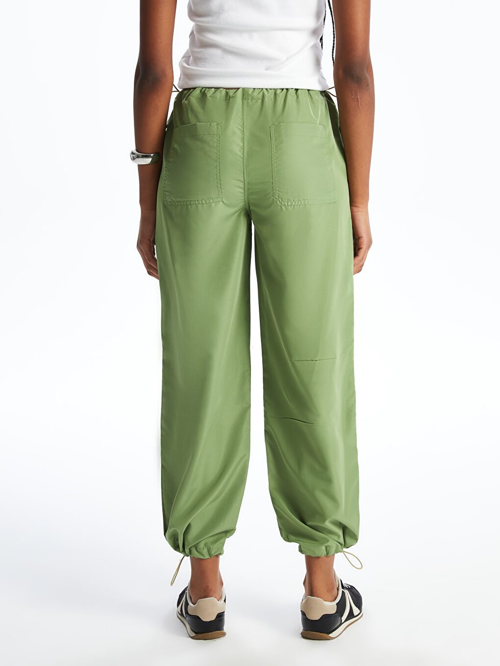 Elastic Waist Women's Jogger Trousers-3