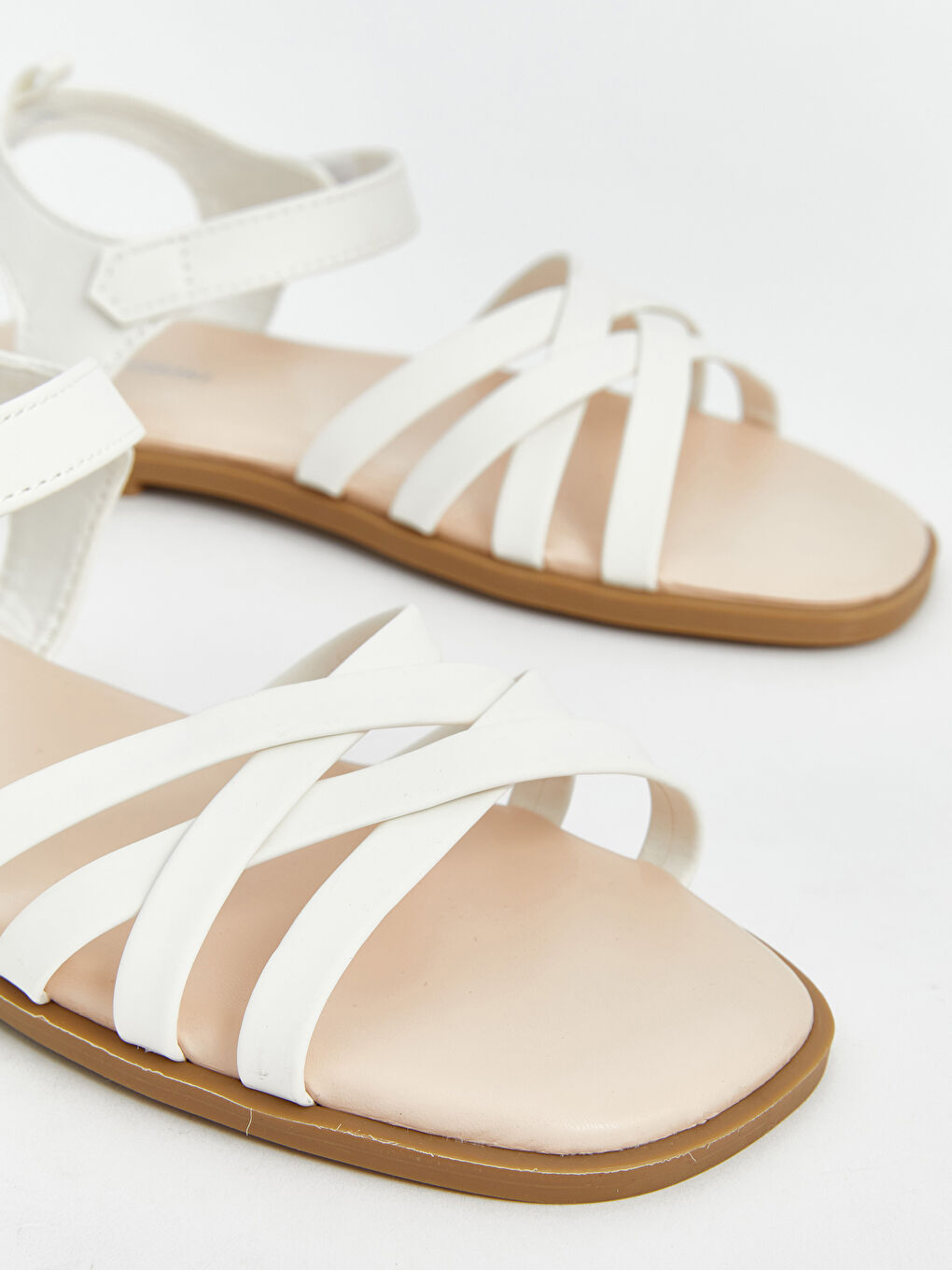 Cross-Strap Faux Leather Women's Sandals -S5DU04Z4-J5E