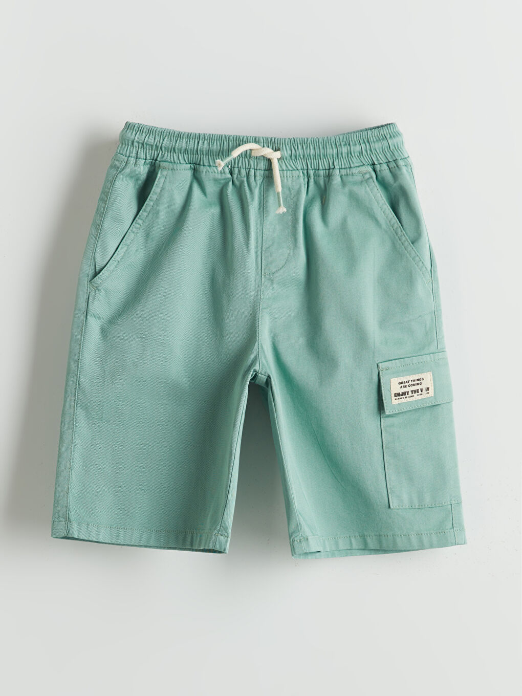 Elasticated Waist Girls' Cargo Shorts -S5DU23Z4-G3H
