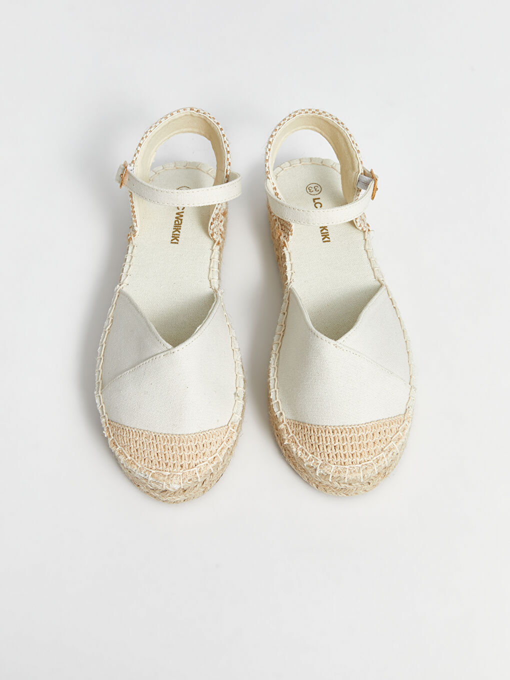 Straw Sole Girls' Sandals -S5DU41Z4-CR8