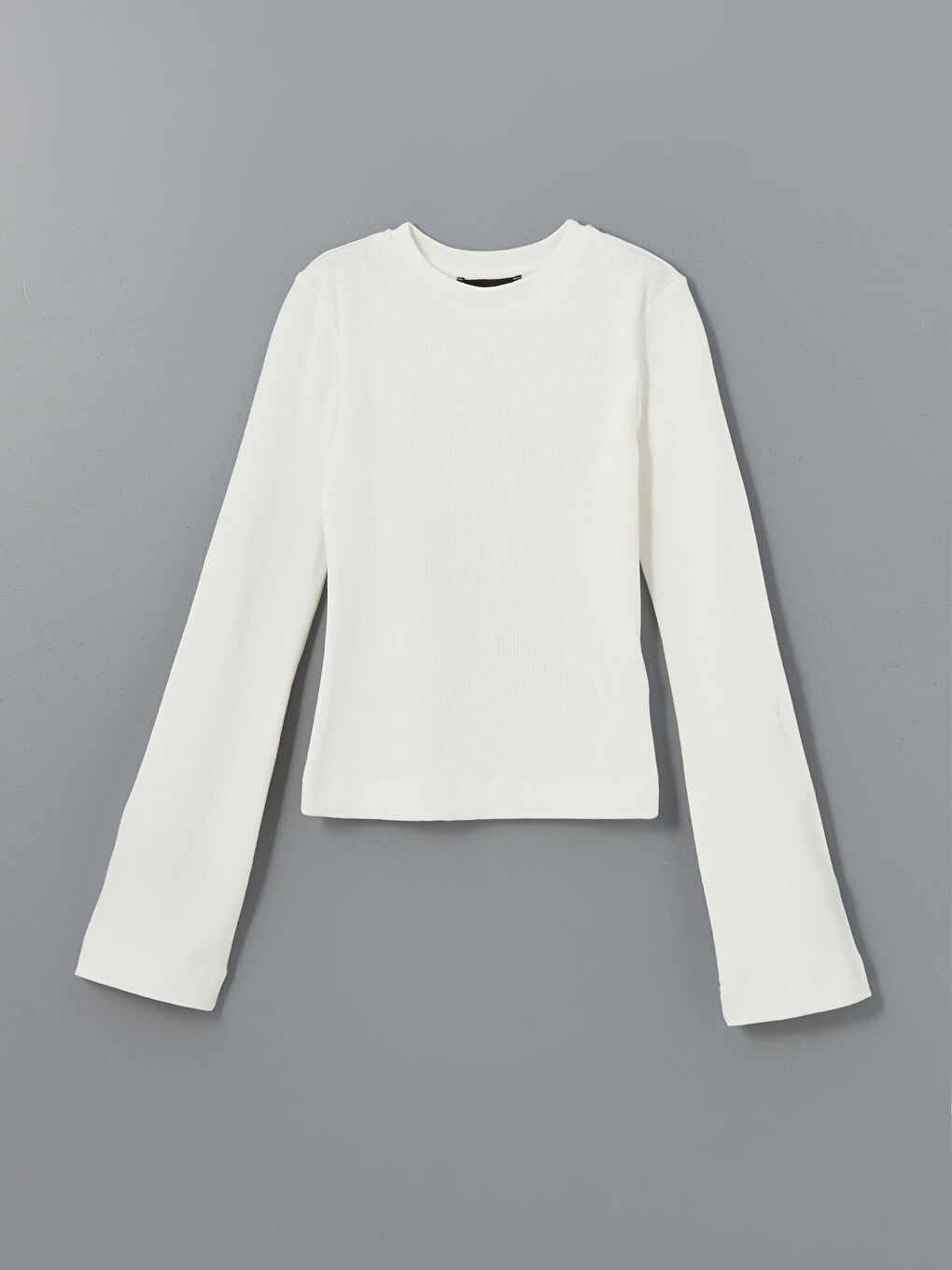 Corps Texturé à Col Rond pour Femmes-4