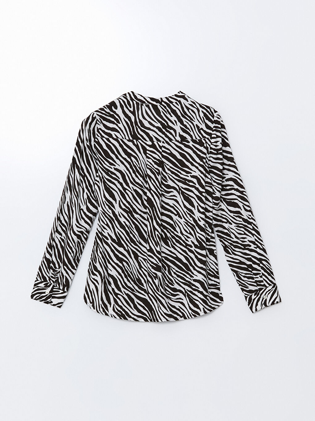 Notch Neck Patterned Women's Blouse -S5DU61Z8-SWC