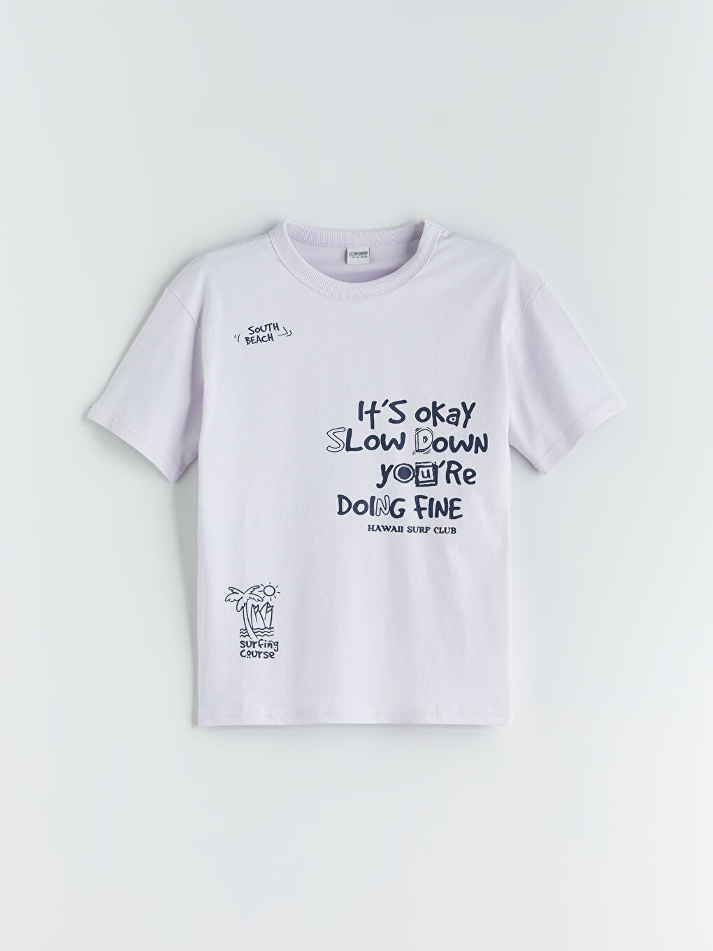 Crew Neck Boys' T-Shirt -S5DV30Z4-G7T