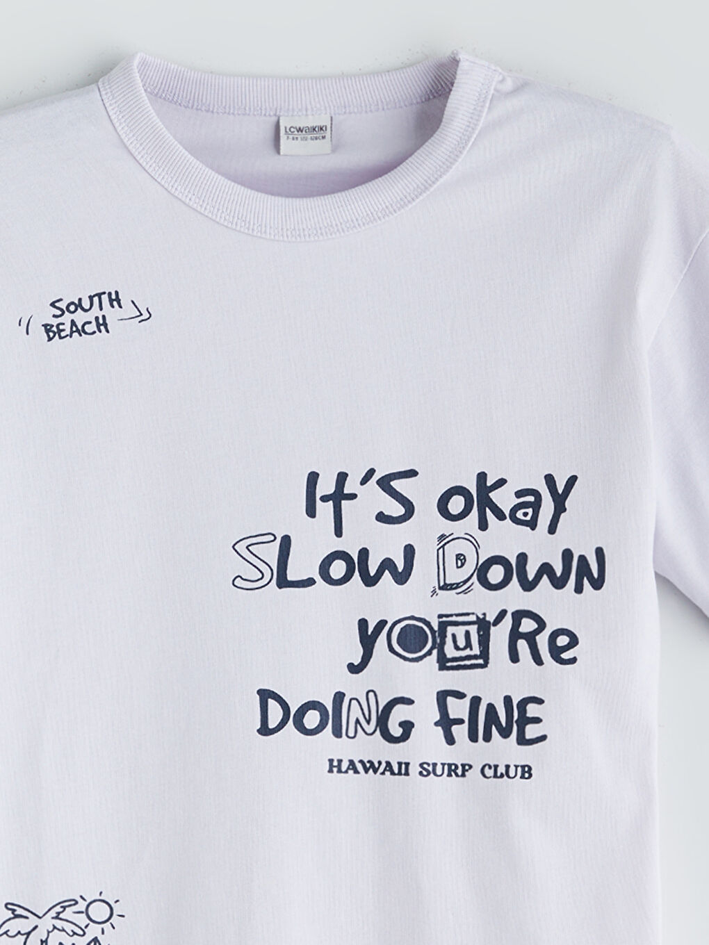 Crew Neck Boys' T-Shirt -S5DV30Z4-G7T