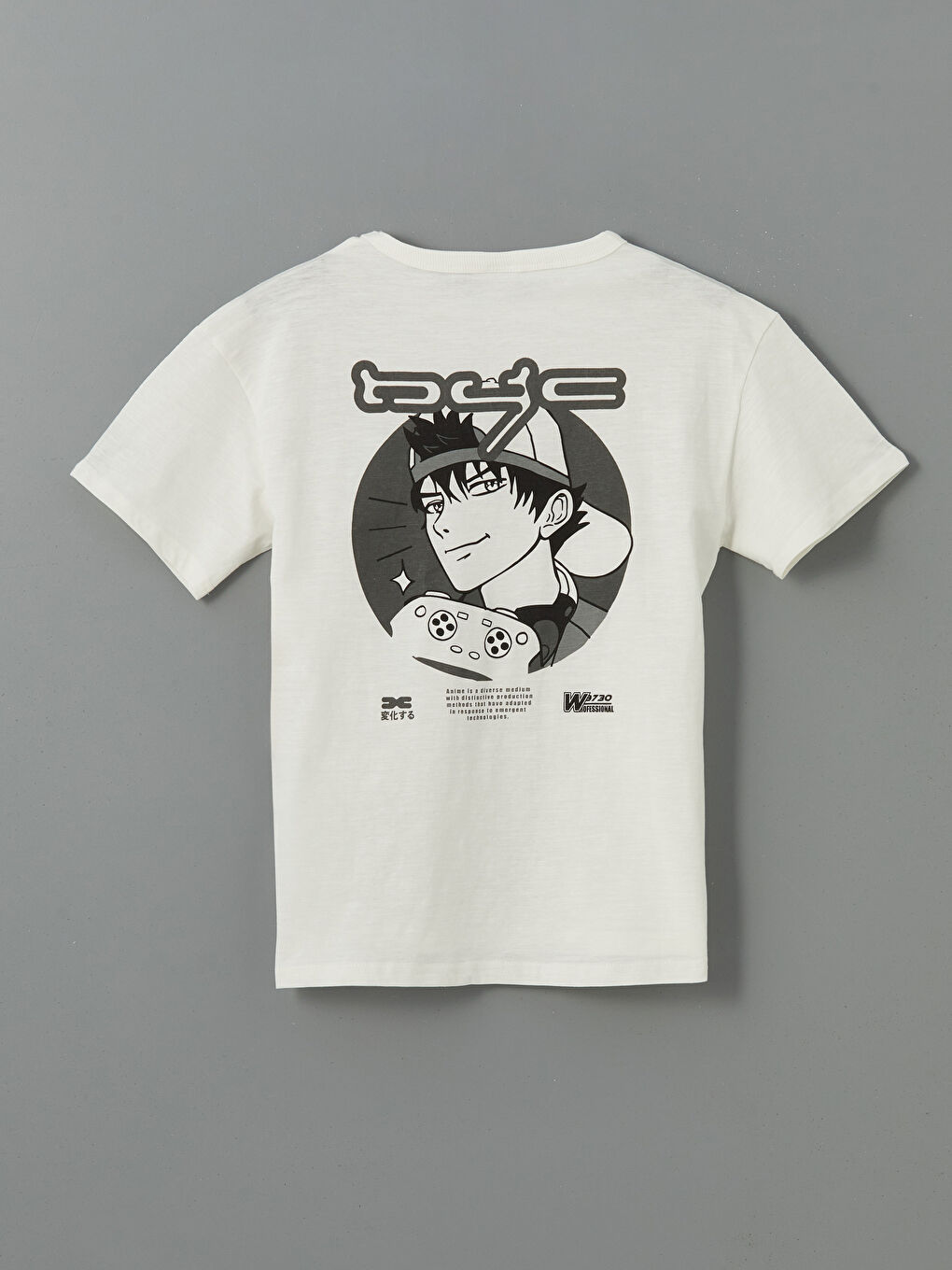 Crew Neck Printed Boys' T-Shirt -S5DV34Z4-FDJ