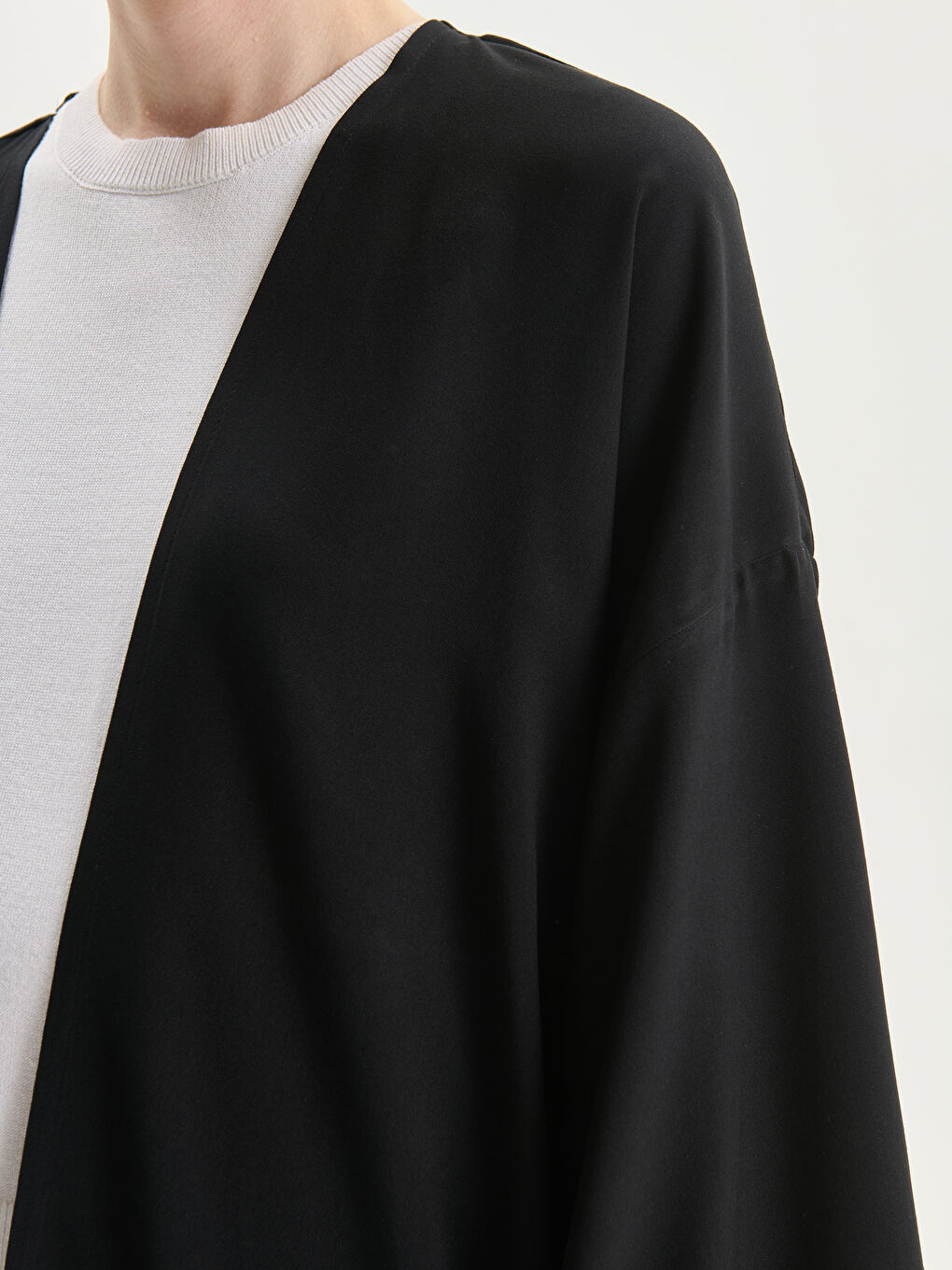 Shawl Collar Oversize Women's Kimono -S5DV62Z8-CVL