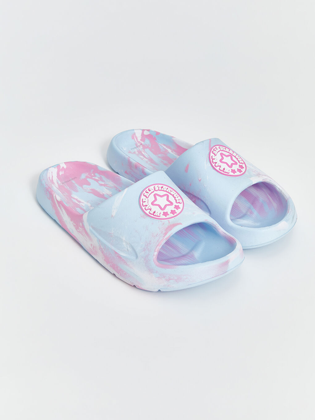 Star Printed Girls' Slippers -S5DV89Z4-M0T