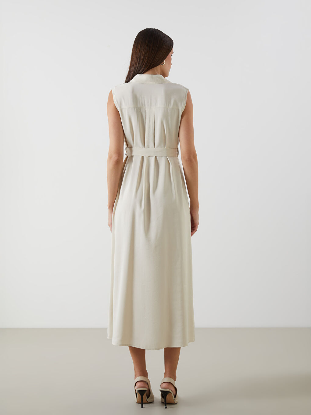 Belted Shirt Dress -S5DY13Z8-R9J