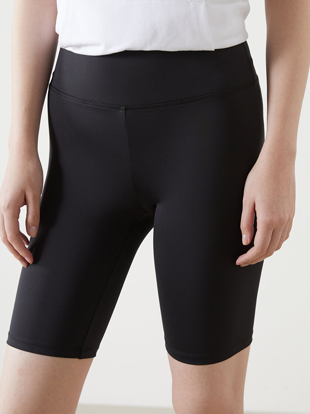 Women's Elastic Waist Short Leggings -S5DY17Z8-CVL