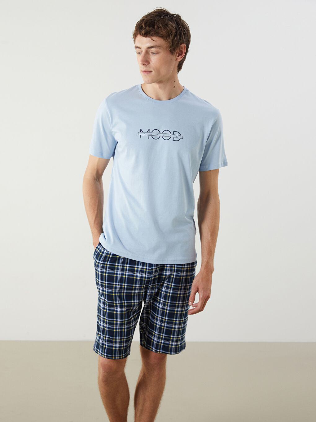 Regular Fit Men's Short Pyjama Set -S5DY29Z8-G9Q