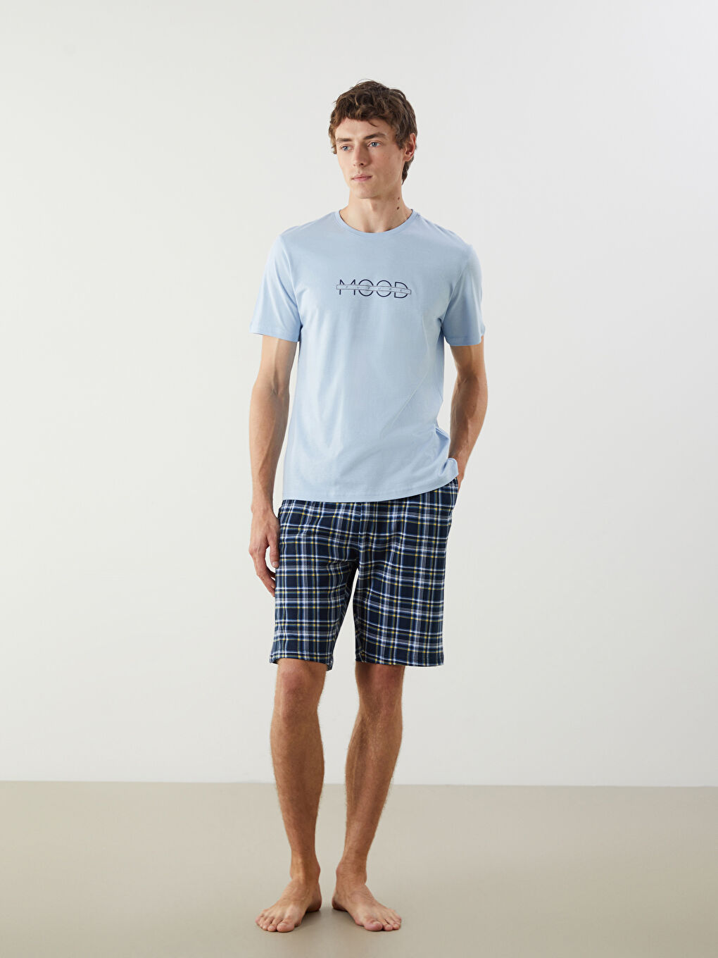 Regular Fit Men's Short Pyjama Set -S5DY29Z8-G9Q