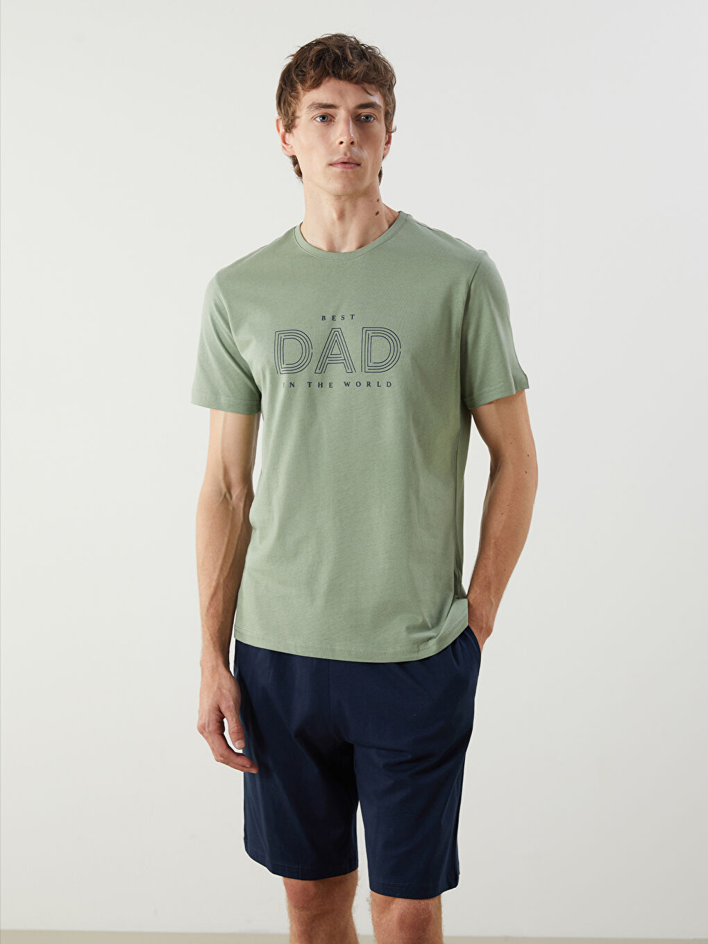 Regular Fit Men's Short Pyjama Set -S5DY31Z8-GX7
