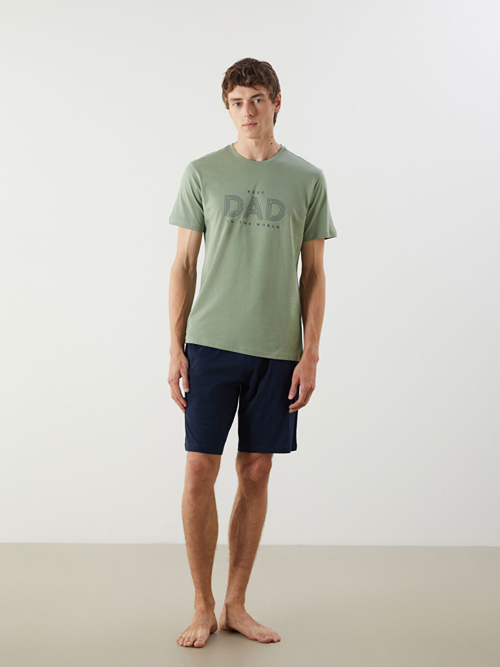 Regular Fit Men's Short Pyjama Set -S5DY31Z8-GX7