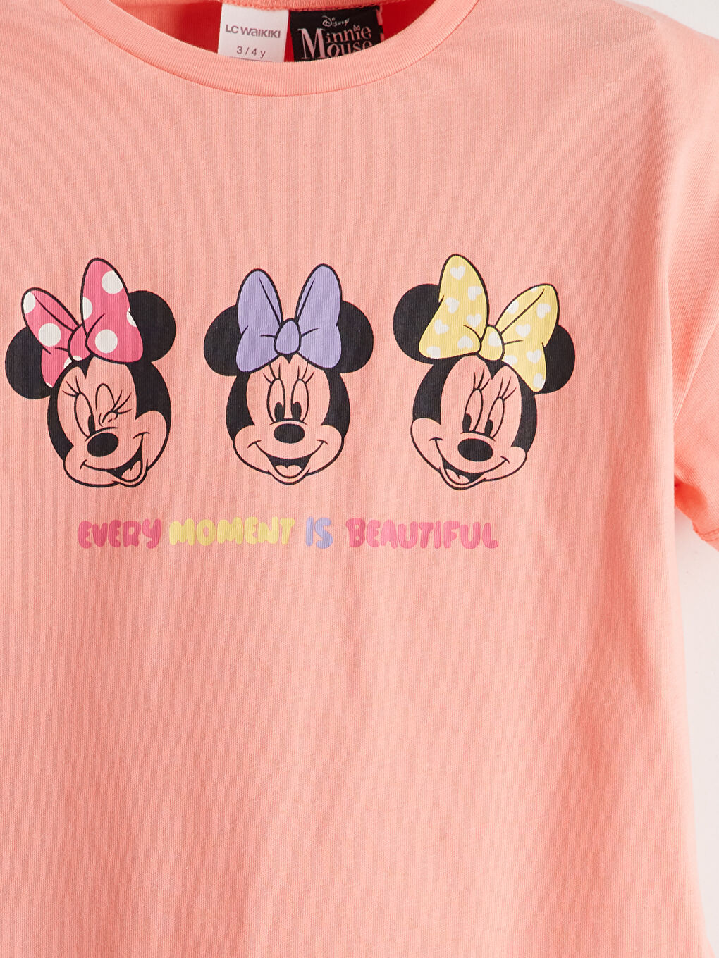 LCW Kids Minnie Mouse Printed Jersey Girls' T-Shirt -S5DY33Z1-FPC