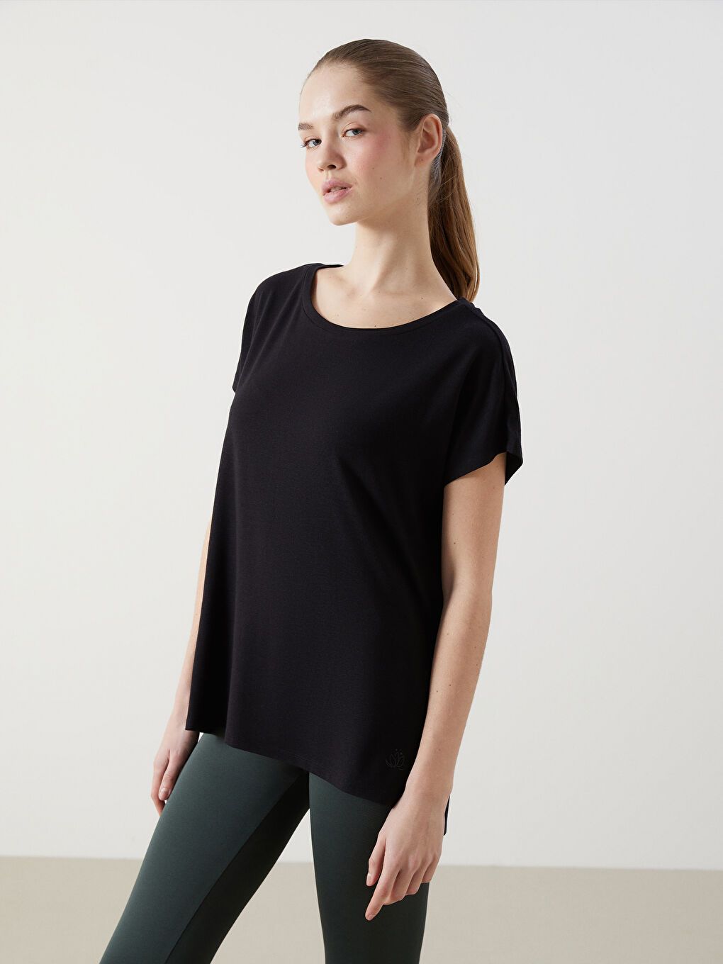 Crew Neck Oversize Women's Sports T-Shirt -S5DY35Z8-CVL